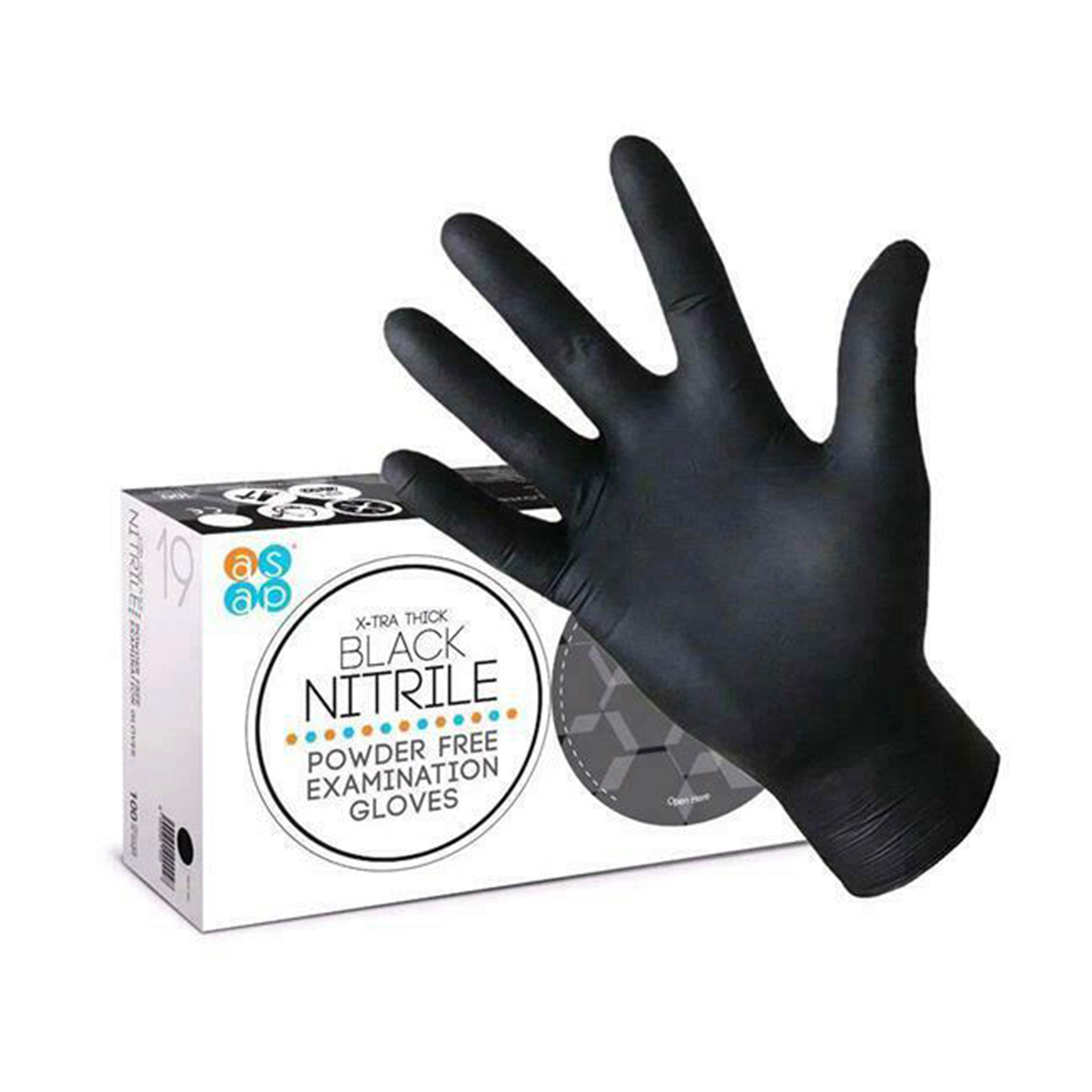 Black Nitrile Powder Free Examination Gloves, Disposable, mil, Black –  PPE Necessities